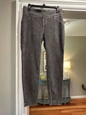 Halara High-Rise Washed Black Leggings L